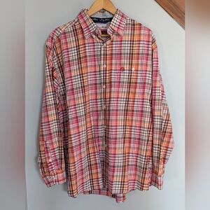 Wranglers George Straight‎ Cowboy Cut Western Plaid Button Down Shirt